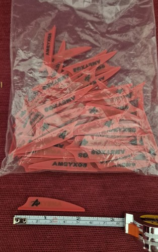 100 red plastic inch - 100,