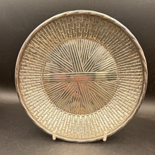 Wicker style metal tray - wicker,