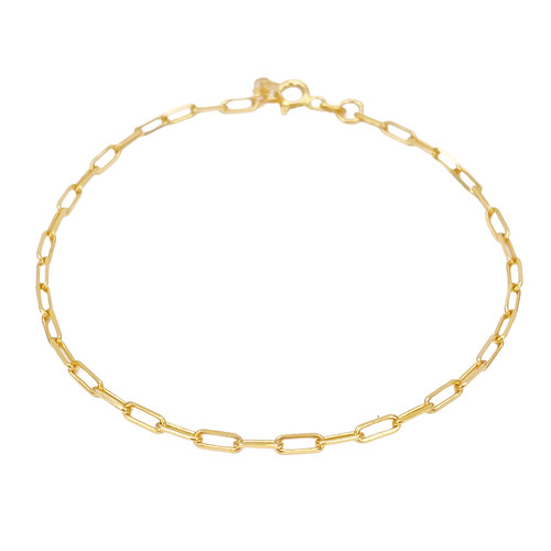 22ct gold paper clip link - clip,
