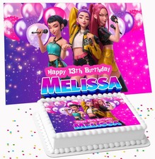 POP DEMON BIRTHDAY PARTY PERSONALISED ICING EDIBLE COSTCO CAKE TOPPER GC-502