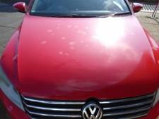 11 VW PASSAT B7 2.0 TDI 4DR BARE BONNET PANEL-RED 10-15 BREAKING CAR