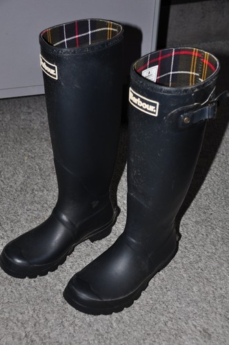 Barbour black wellington - black,