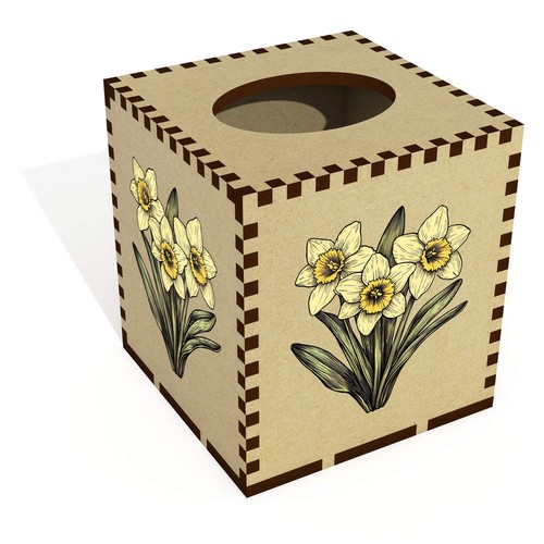 Square three daffodils - ',