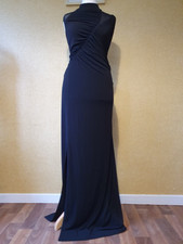 COAST £100 black party maxi Grecian dress sz 12 evening Long wedding guest prom 