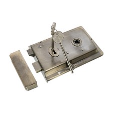 Rim Lock Antique Fluted Iron