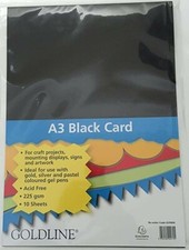 GOLDLINE A3 BLACK CARD 225 GSM