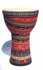 Small Lightweigt Drum African Style Multicolour