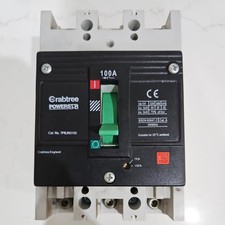 CRABTREE POWERSTAR 7PBJN3100 MCCB 100 AMP TRIPLE POLE 3 PHASE 100A