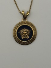 Versace medusa necklace gold - versace,
