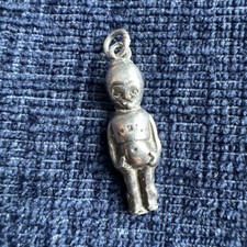 antique sterling silver ww1 fums up for good luck charm