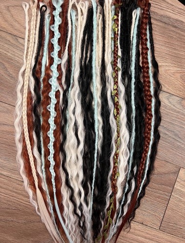 Synthetic dread and braids - and,