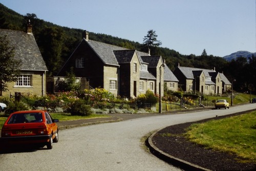 1980s red car - red, street