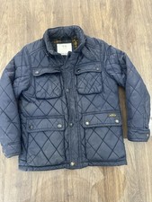 Zara Boys Navy Blue Quilted Jacket - Age 7