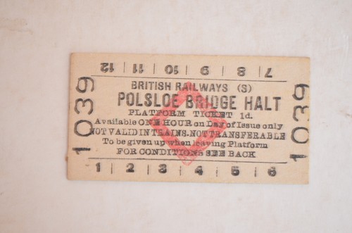 Railway platform ticket - ticket, br