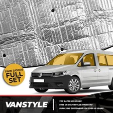 FITS VW CADDY LWB MAXI 2015-2020 11PC SET FULL THERMAL WINDOW BLINDS TWIN DOOR