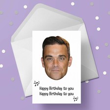 Robbie Williams Birthday Card
