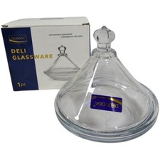 12.5cm Clear Glass Tajine