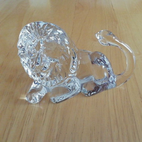 Vintage glass lion ornament - vintage,