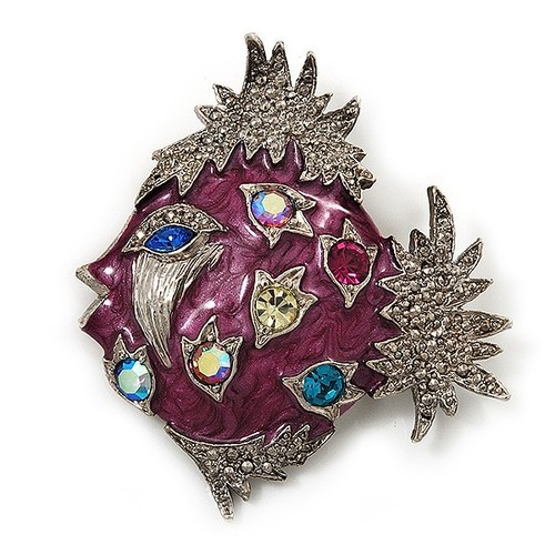 Purple enamel exotic - exotic, crystal