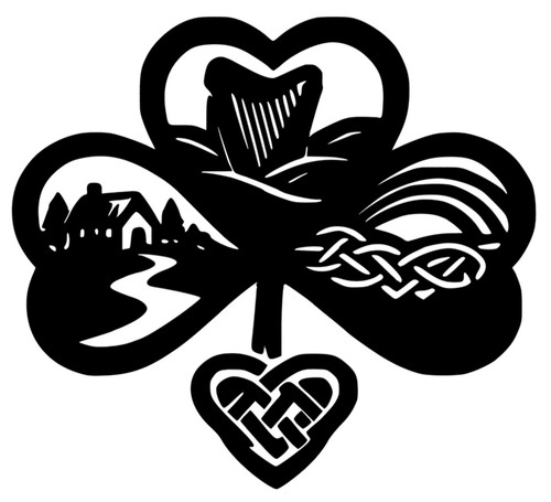 Irish shamrock celtic - shamrock, knot