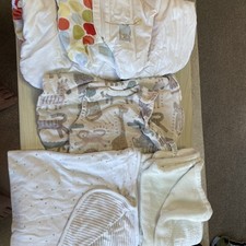Bundle Baby Blankets 2 X Sleeping Bags 2 X Blankets Neutral Colours