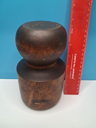 Antique wooden pie mould - pie,