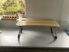 Adjustable Foldable Laptop Stand Table Portable Sofa Bed Side Tray for Eating