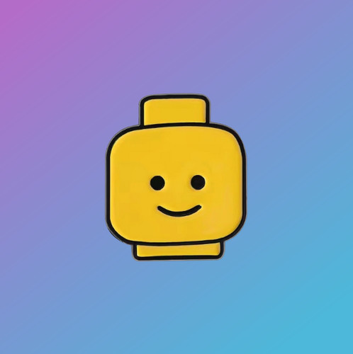 Yellow mini figure face - yellow, |