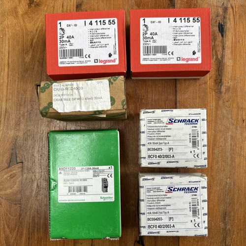 Job lot rcbo amp 2 - job, 20
