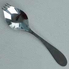1 Spork Style Noodle Fork Spoon Stainless Steel Cutlery - Several Available