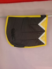 Vintage NagRags Saddlecloth, Large Size,Black/Yellow/White Colour. (ref 401G)