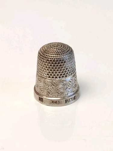 Silver thimble antique - silver,