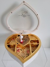 Jewellery Box Heart-Shaped Dancing Ballerina Wind Up Musical Lovely Item
