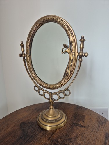 Vintage brass art - brass, nouveau
