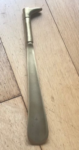 Vintage brass shoe horn - brass,