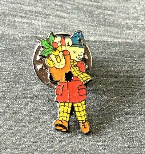 Vintage rupert bear enamel pin - vintage,