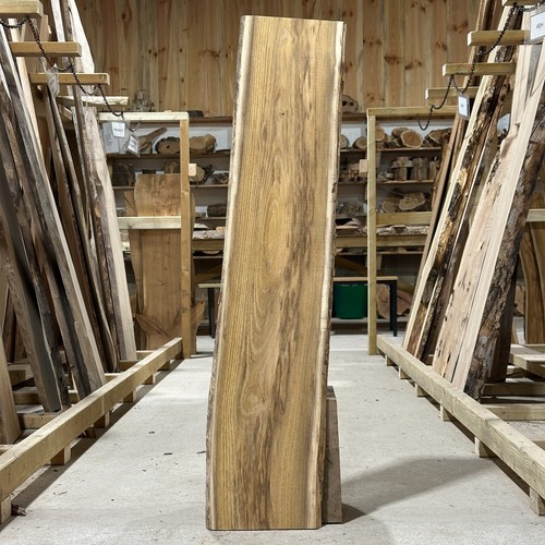 Robinia wood plank board waney - robinia,