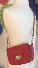 QUILTED RED LEATHER GIRLS