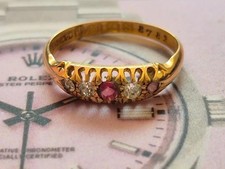 18 ct Gold Ruby & Diamond