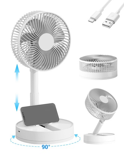 Desk fan inch rechargeable - desk,
