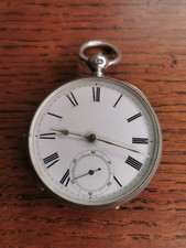 1883 Birmingham Sterling Silver Waltham Home Watch Co Pocket Watch, Working #N39