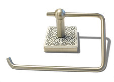 Next Home Ceramic Tile Toilet Roll Holder Silver MARKS