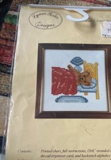 Cross stitch kit teddy - kit, -teddy