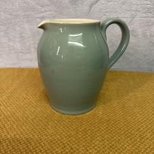 Vintage Denby Manor Green 2 Pint Jug Pitcher for Custard/Gravy - 7” Tall