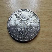 1991 MEXICAN SILVER LIBERTAD 1