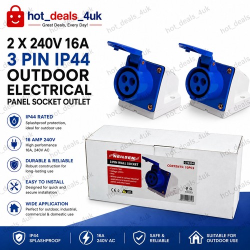 240v 16a pin ip44 - 240v,