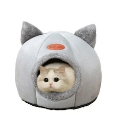 Winter Cat Bed Cozy Cave Pet