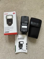 Canon Speedlite 430EX Shoe Mount Flash with Manual, Case & Box - Good condition