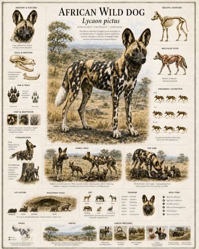 African wild dog - african,