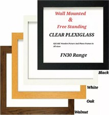 Square Size Picture Frame Black White Oak Poster Frame Photo Frame